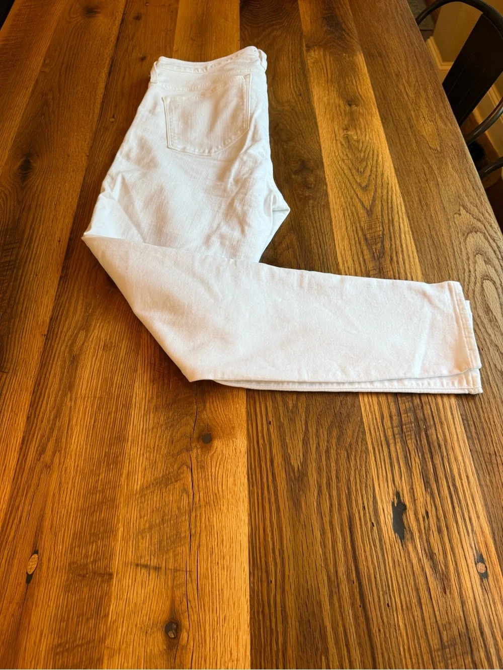 J. Crew Women's Slim Straight White Denim Jeans